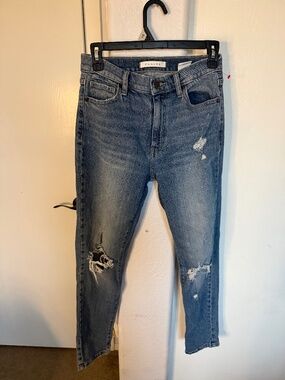 High Rise Mom Jeans, Blue denim